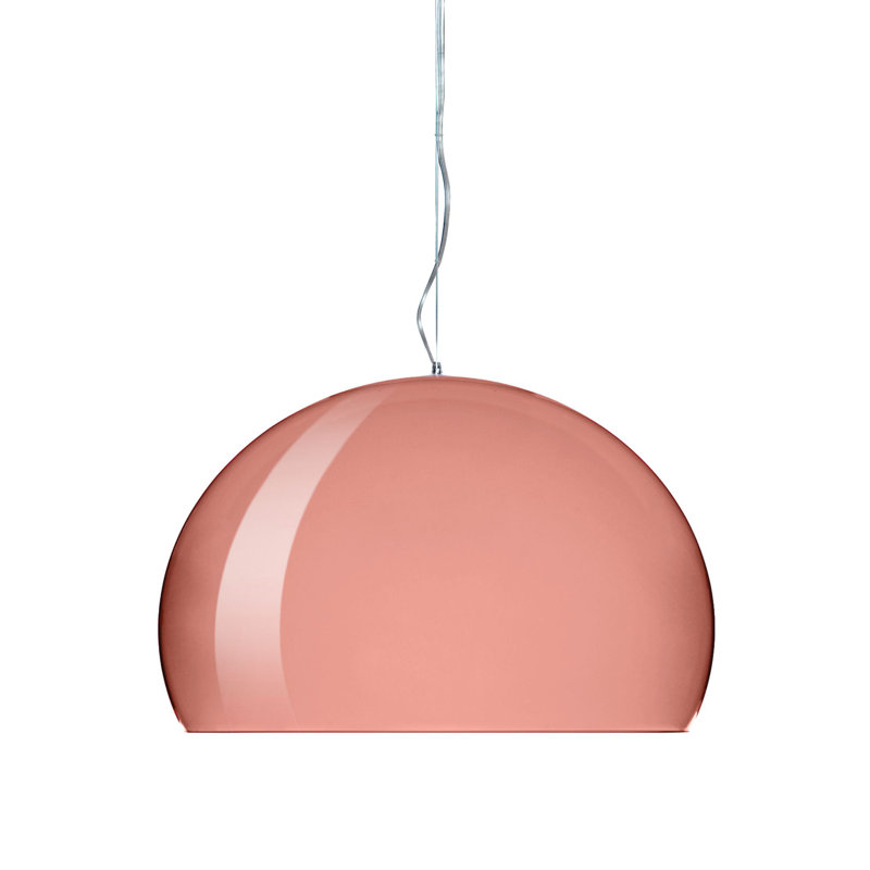 Matte White LED Sphere Pendant Light with Transparent Finish