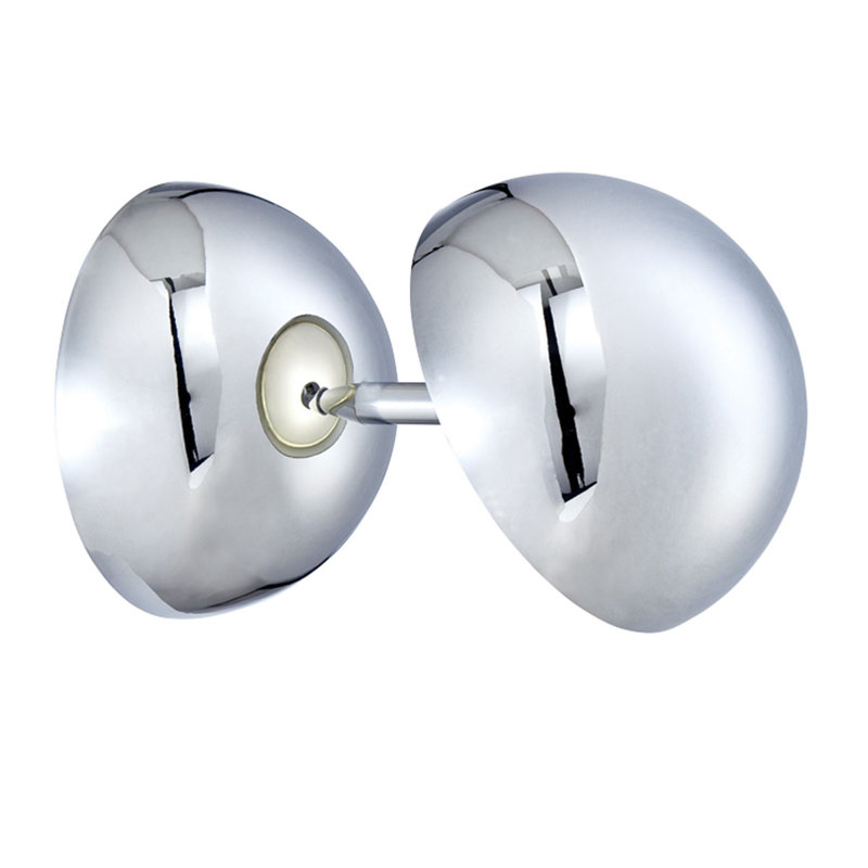 Chrome Dimmable LED Wall Sconce with Polished Shade