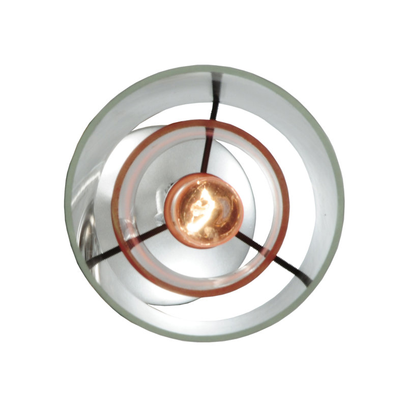 Mini Chrome Glass Globe Energy Star Pendant Light