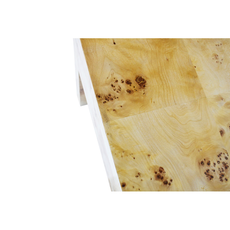 Chloé Light Brown Wooden End Table with Storage Drawer