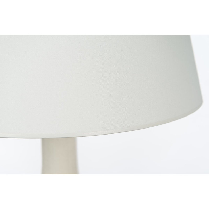 Arabella White Ceramic Table Lamp with Empire Shade