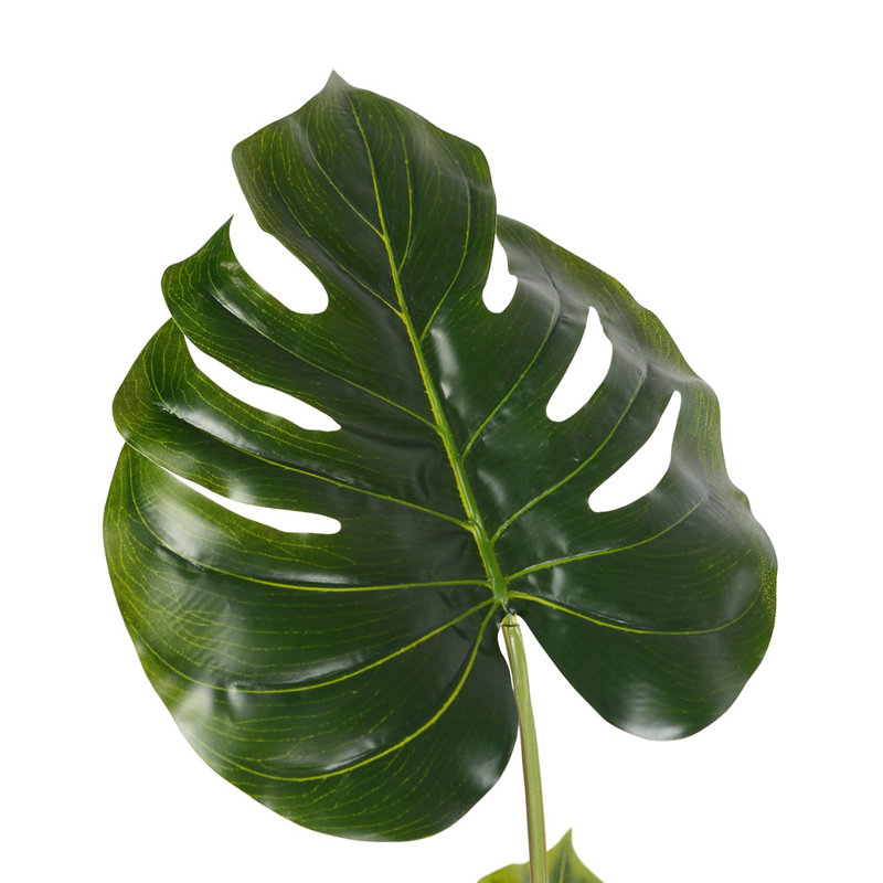 38'' Green Artificial Philodendron Tree in Black Pot