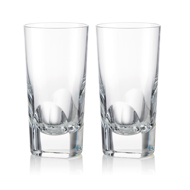 Rogaska Manhattan Clear Leaded Crystal Highball Glass Set