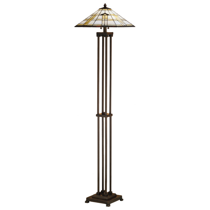 Arrowhead Mission 63'' Mahogany Bronze 2-Light Floor Lamp