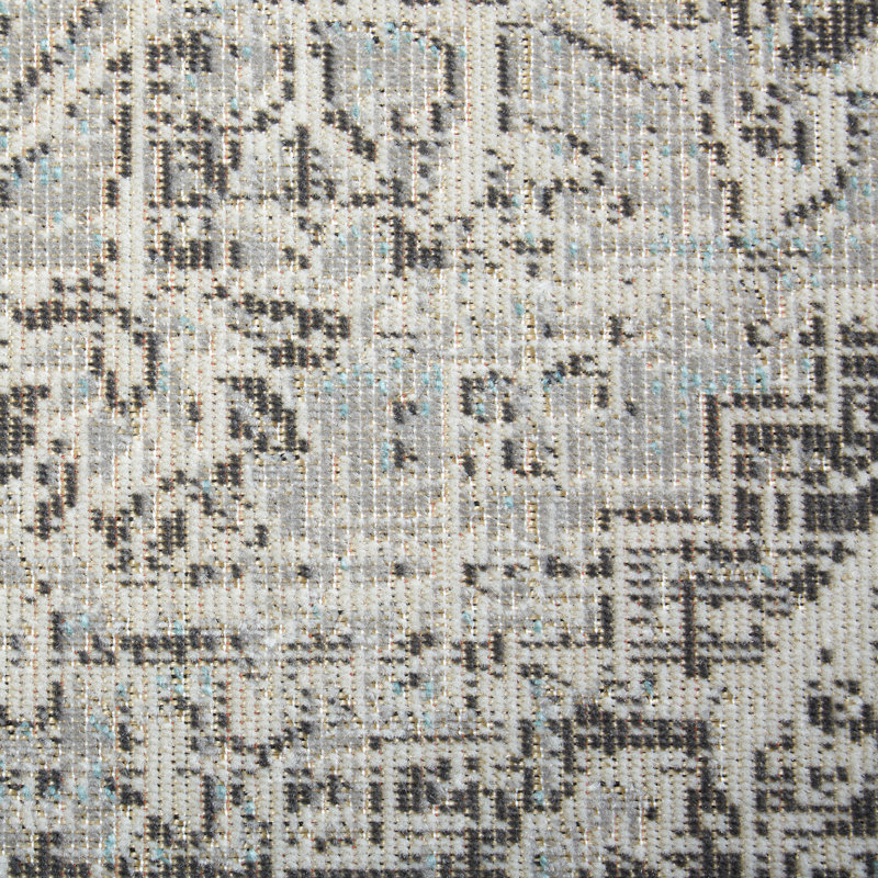 Sofia Fleur Gray Medallion Indoor/Outdoor Area Rug