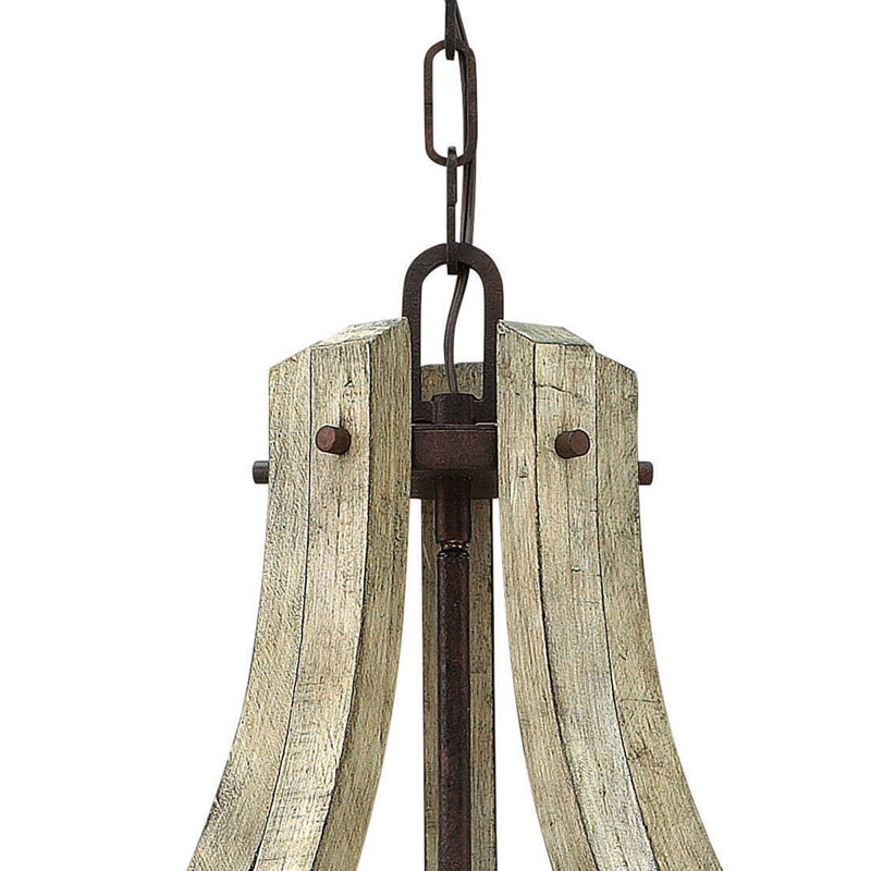 Middlefield 5-Light Iron Rust and Weathered Ash Chandelier