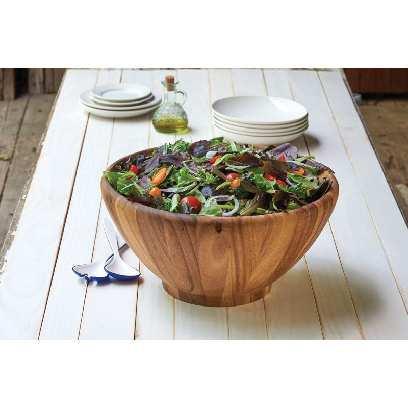 Salinas Acacia Wood Extra Large Round Salad Bowl