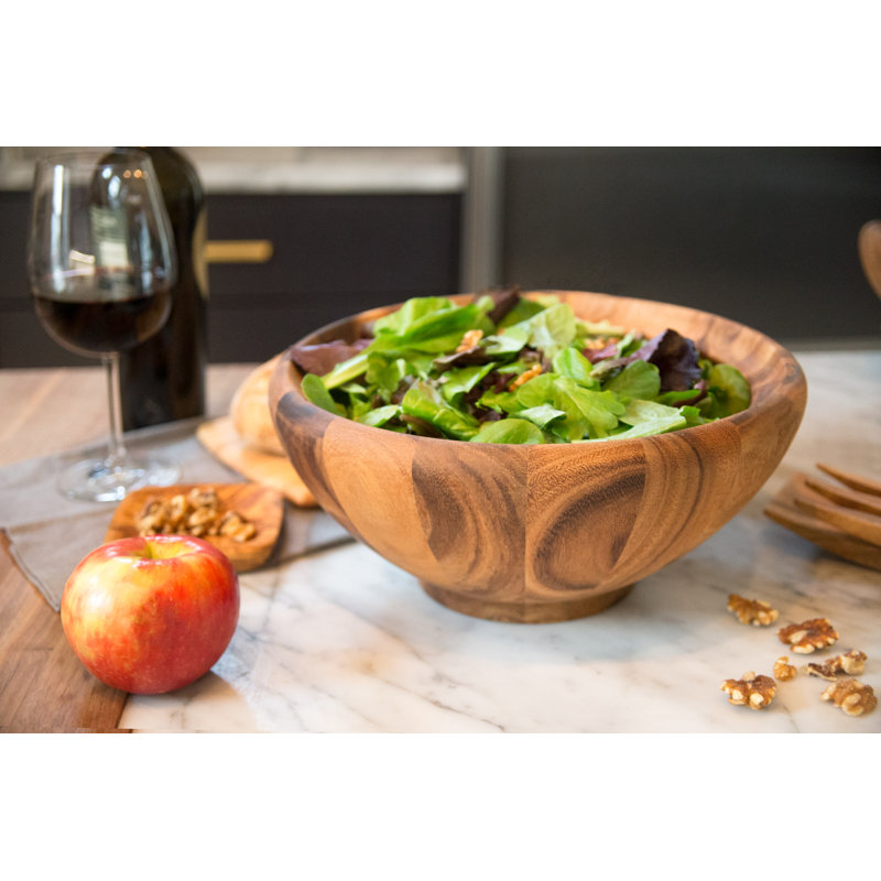 Salinas Acacia Wood Extra Large Round Salad Bowl