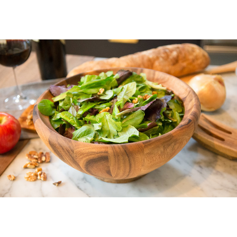 Salinas Acacia Wood Extra Large Round Salad Bowl