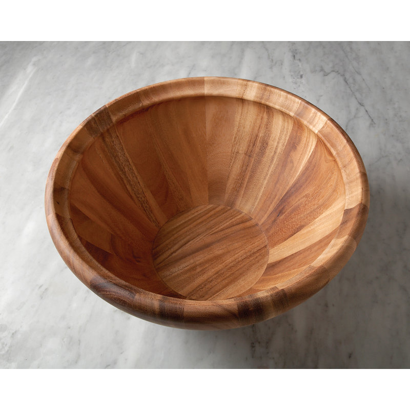 Salinas Acacia Wood Extra Large Round Salad Bowl