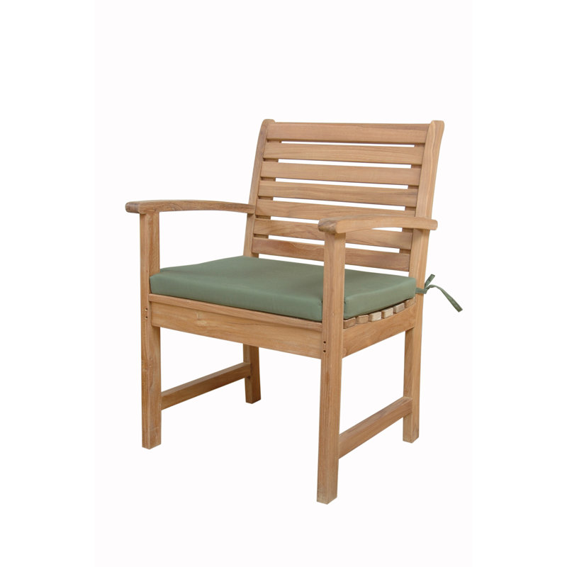 Chapman Beige Linen and Wood Classic Armchair