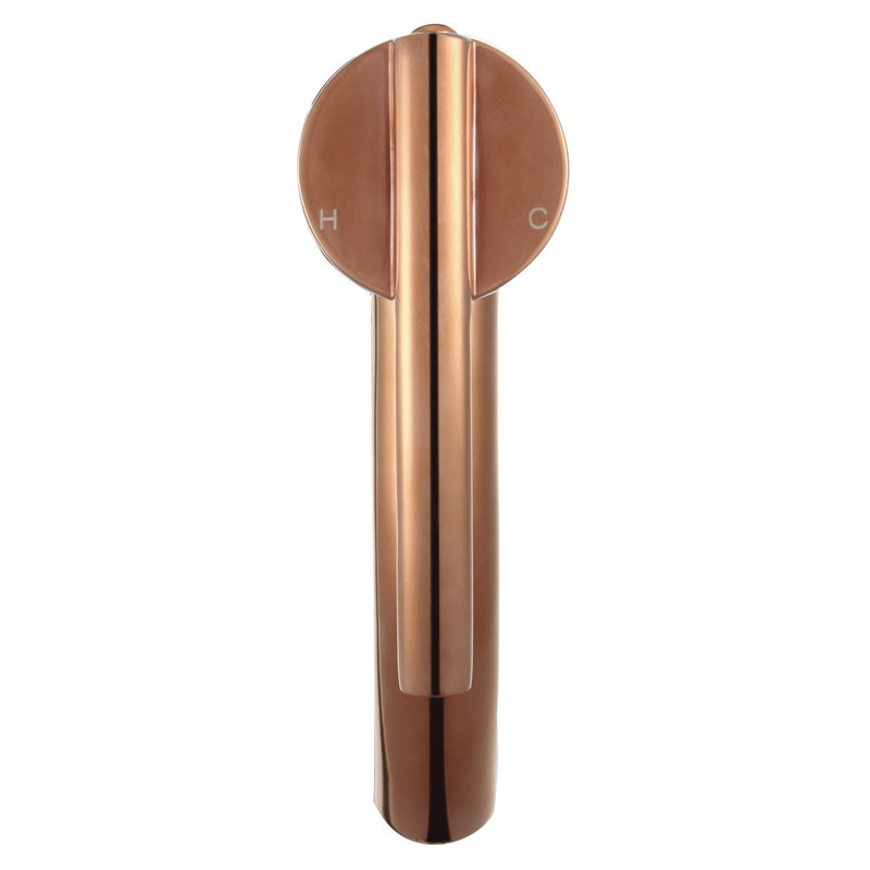 Waverly Elegant Polished Rose Gold Single-Hole Bathroom Faucet