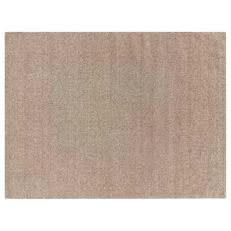 Handcrafted Geometric Beige Wool 8' x 10' Area Rug