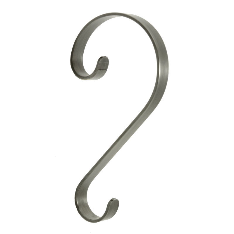 Pewter 4-Pack Adjustable Metal Stocking Holders