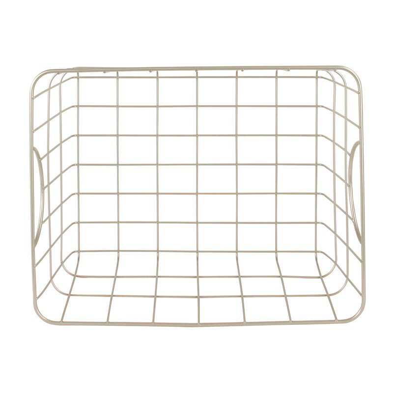 Spectrum Satin Nickel Wire 16" Utility Storage Basket