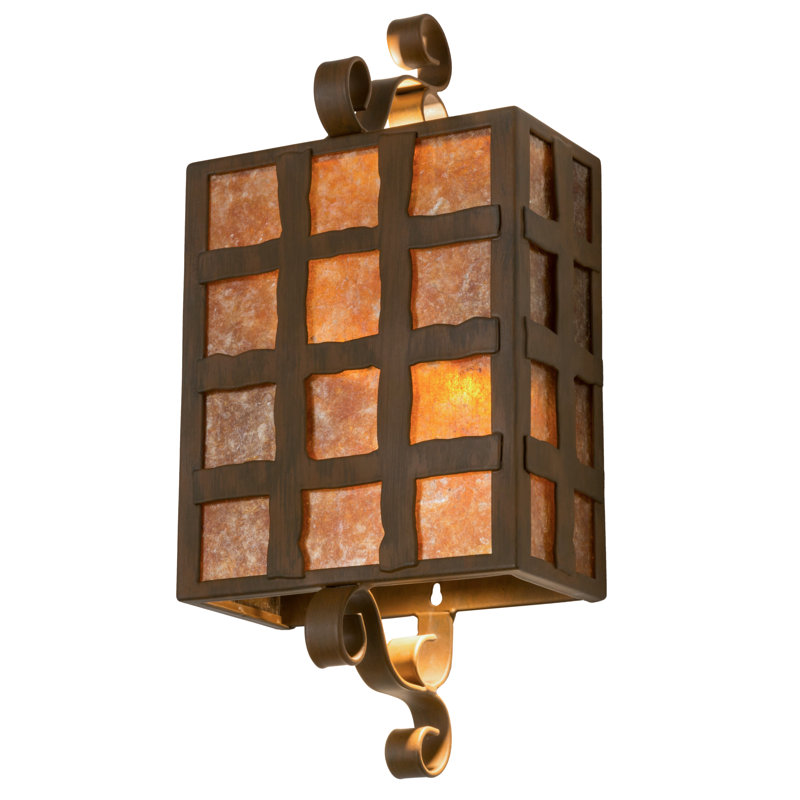 Monte Cristo Rustic Iron Brown 2-Light Dimmable Wall Sconce