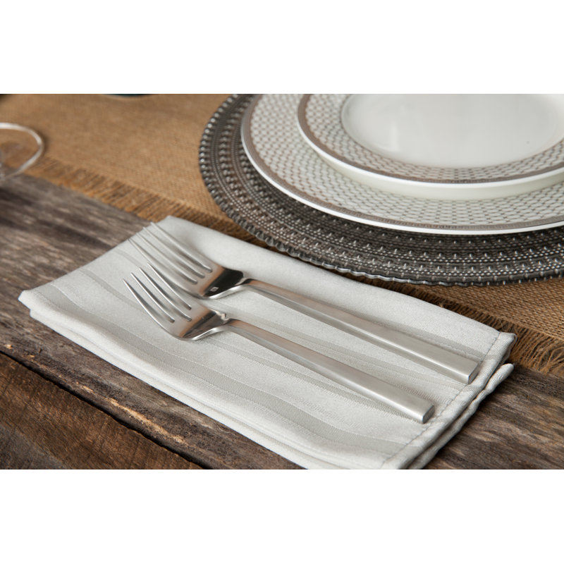 Arezzo Brushed Stainless Steel Dinner Fork, 8.25"