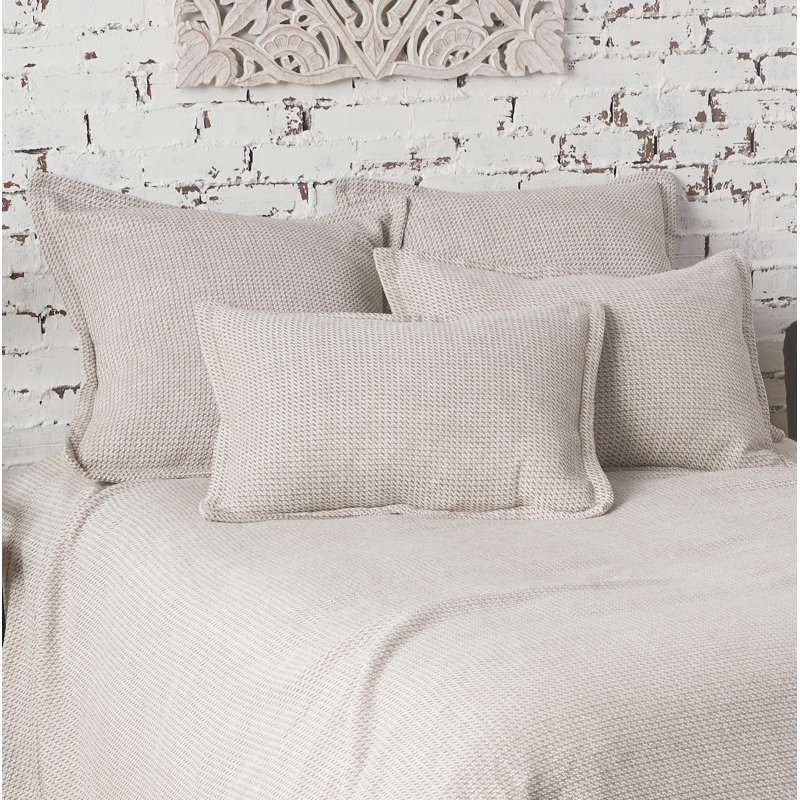 Langford Dune Cotton Embroidered Standard Pillow Sham