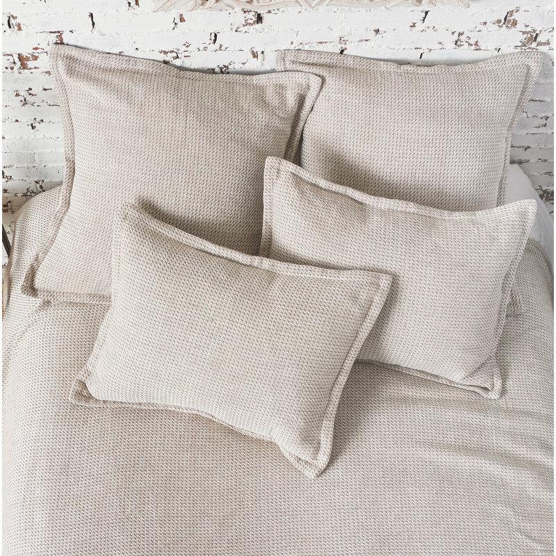 Langford Dune Cotton Embroidered Standard Pillow Sham