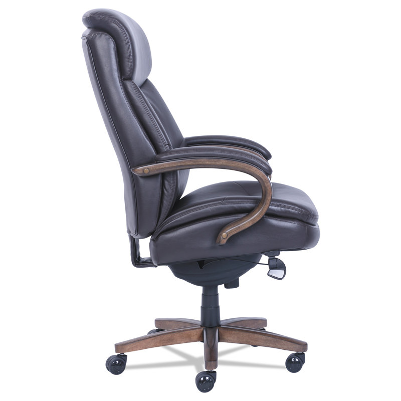 Woodbury Big and Tall Brown Leather Executive Swivel Chair
