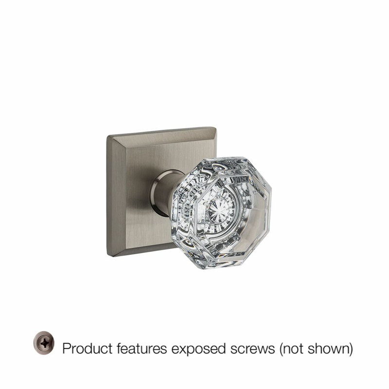 Satin Nickel Brass Flat Ball Dummy Door Knob