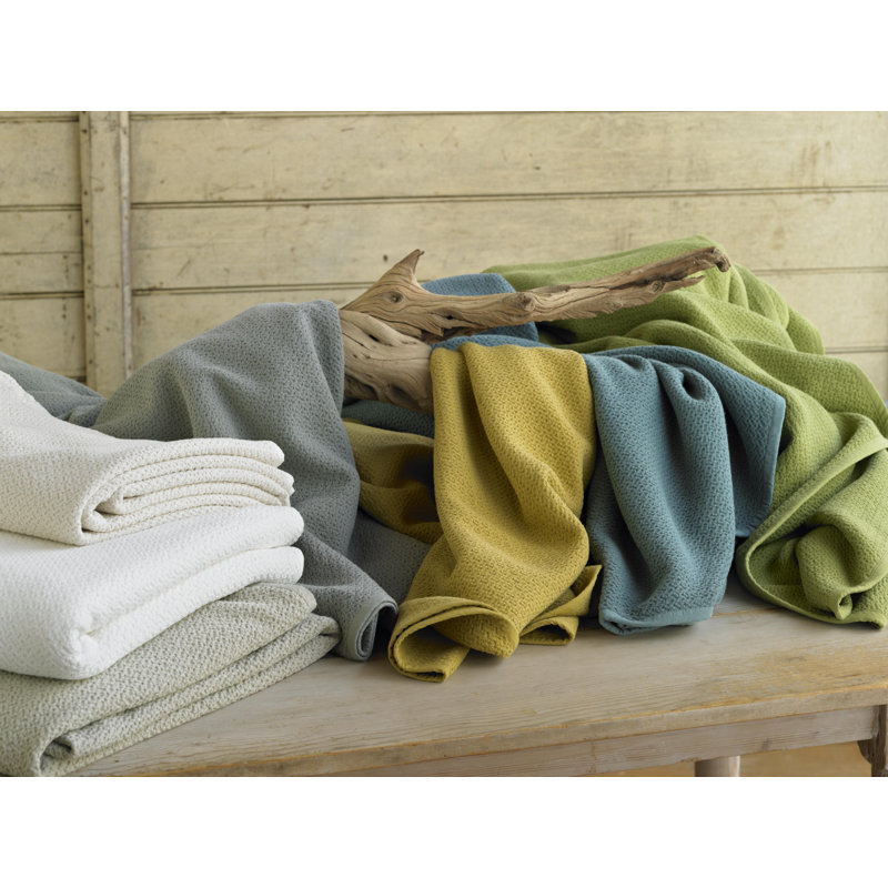Twin White Organic Cotton Baby Throw Blanket