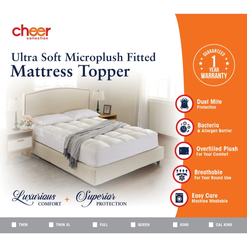 Delancey Queen 17'' Luxe Down Alternative Featherbed