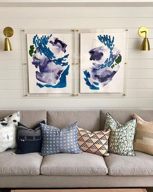 Gold 28x40 Acrylic Floating Wall Frame with Assembly Kit