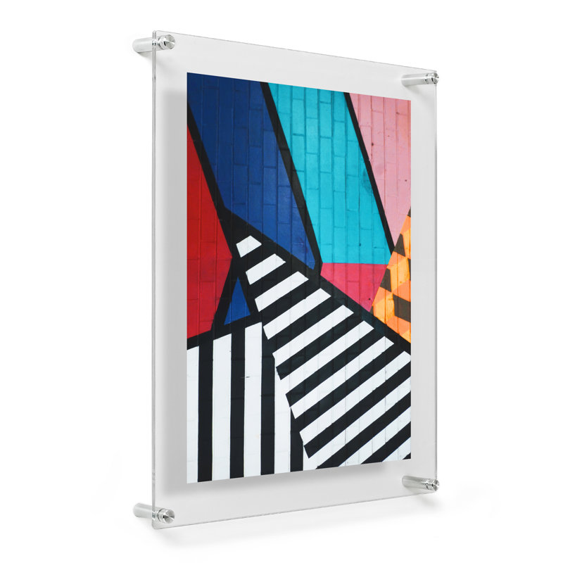 Silver Floating Acrylic Wall Picture Frame 23x27"