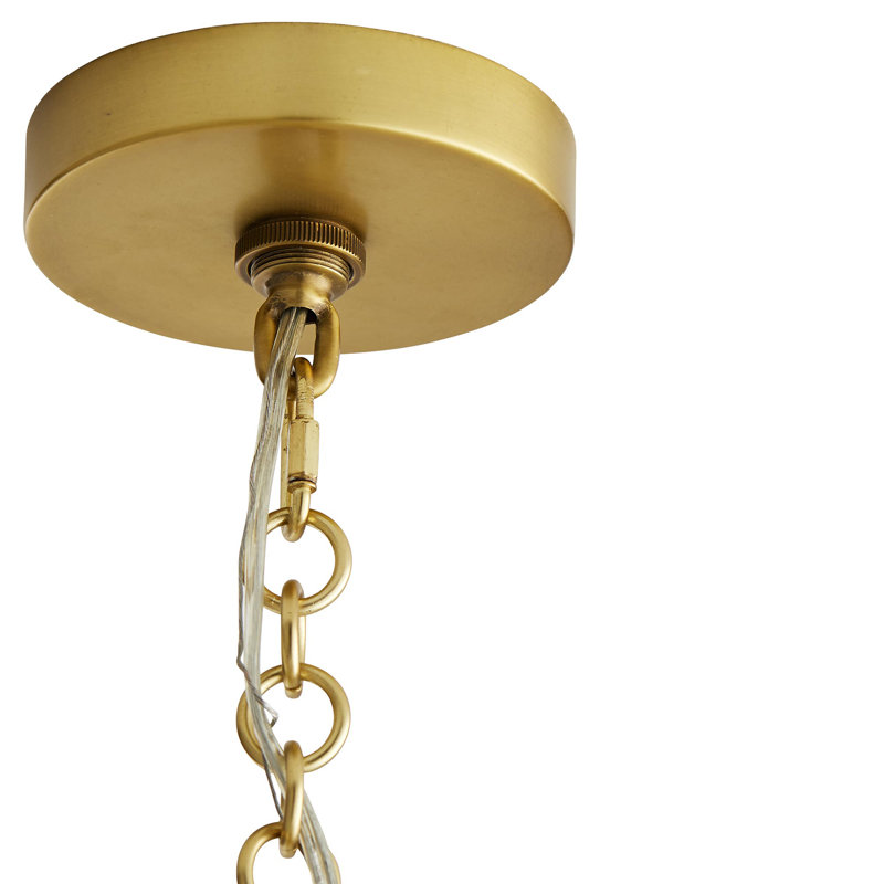 Antique Brass 38" Sputnik Plug-in Chandelier