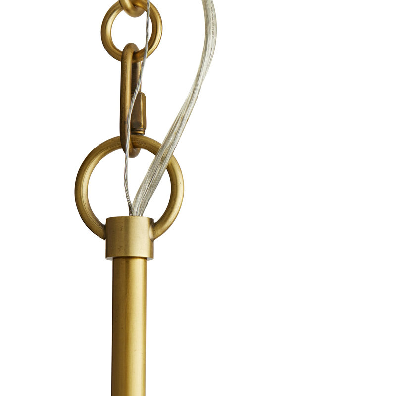 Antique Brass 38" Sputnik Plug-in Chandelier