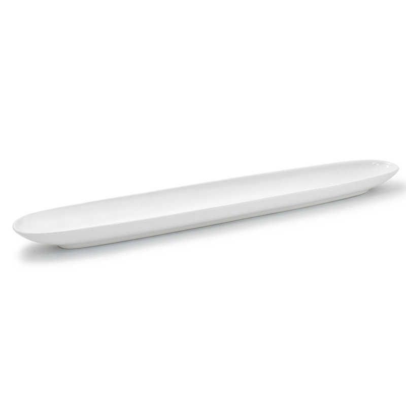 White Oval Ceramic Porcelain Serving Platter
