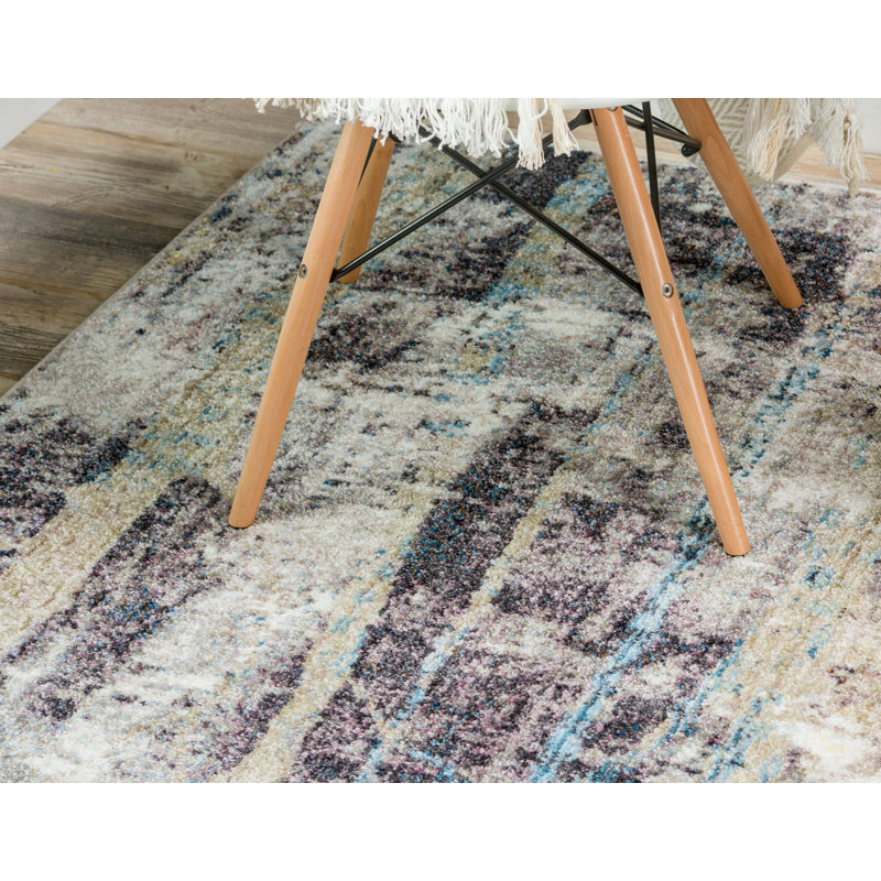 Gramercy Downtown Multicolor Abstract 2'2" x 6' Runner Rug