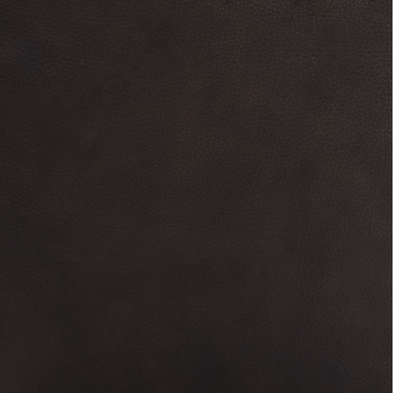 Espresso Brown Leather 41'' Modern Wingback Accent Chair