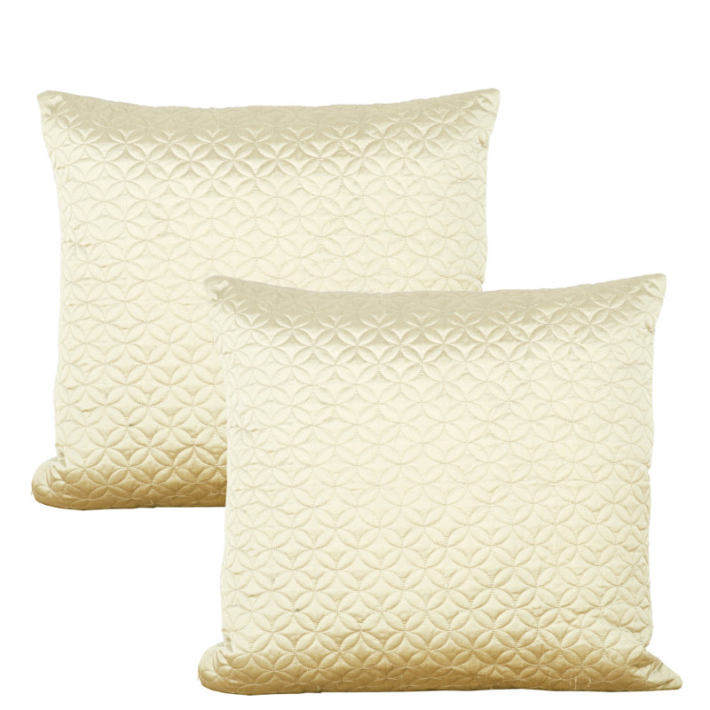 Pewter Stone Embroidered Silk 20" Throw Pillow Covers
