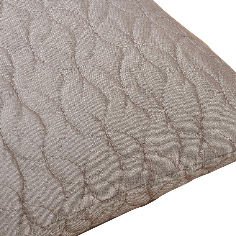 Pewter Stone Embroidered Silk 20" Throw Pillow Covers