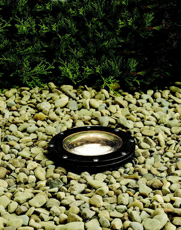 Architectural Bronze In-Ground Pathway Light with Resin Finish