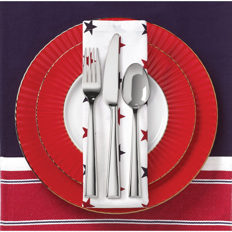 Modern Stainless Steel 5-Piece Tarnish Resistant Flatware Set