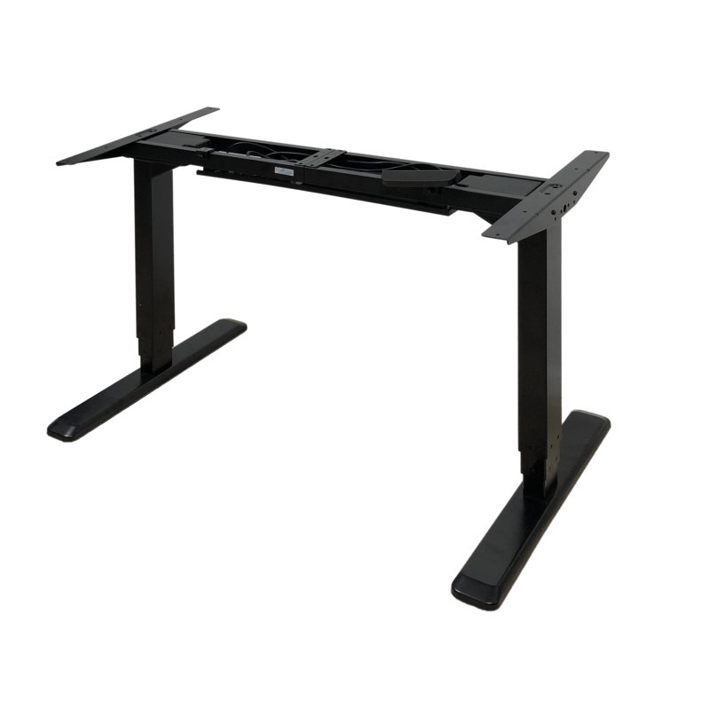 Black 50'' Electric Height Adjustable Desk Frame with Dual Motor