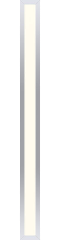 Modern Polished Nickel 39'' LED Bath Bar with White Shade