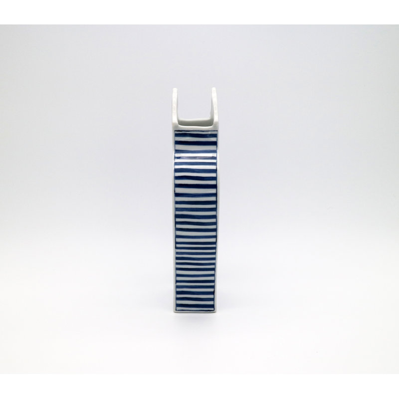 Blue and White Hand-Painted Porcelain Table Vase