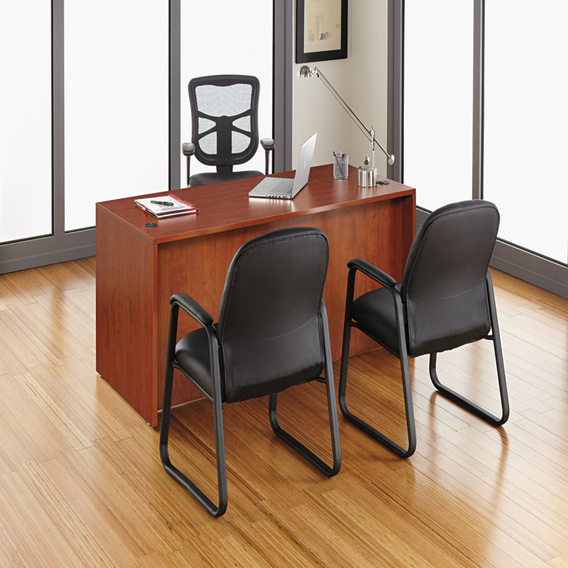 High-Back Black Mesh Office Chair with Adjustable Arms and Tilt Mechanism
