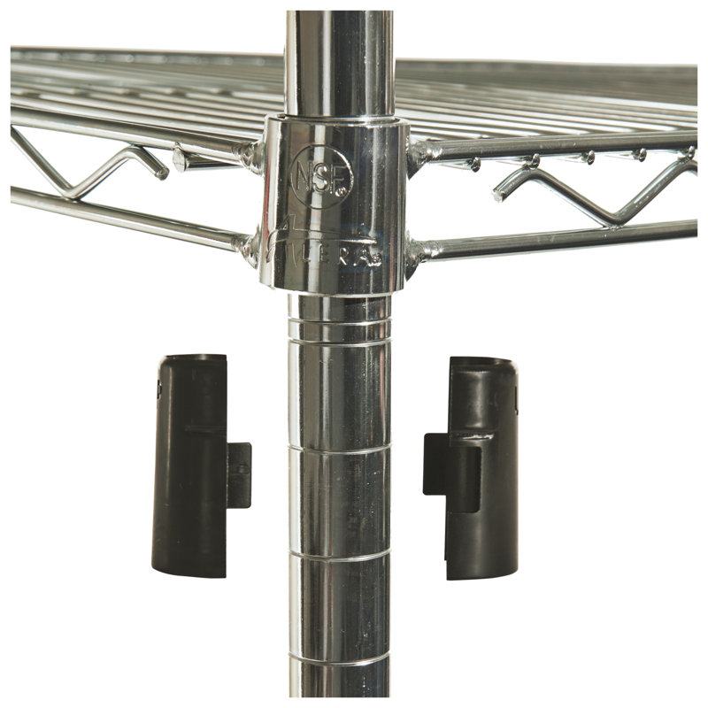 72" Silver Metal NSF Certified Kitchen Shelving Unit