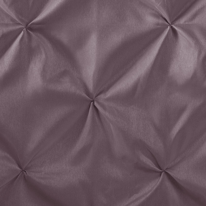 Plum Tufted Semi-Sheer Polyester Shower Curtain