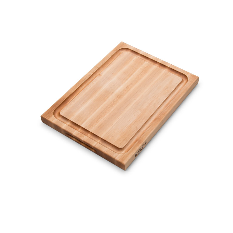 Maple Wood Reversible Cutting Board with Juice Groove