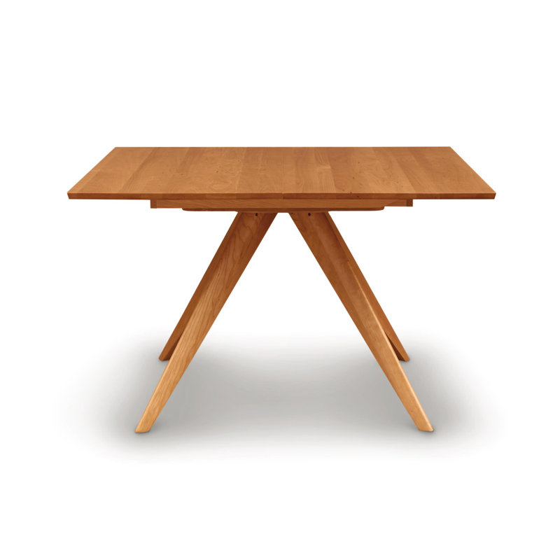 Catalina Mid-Century Modern Natural Wood Extendable Dining Table