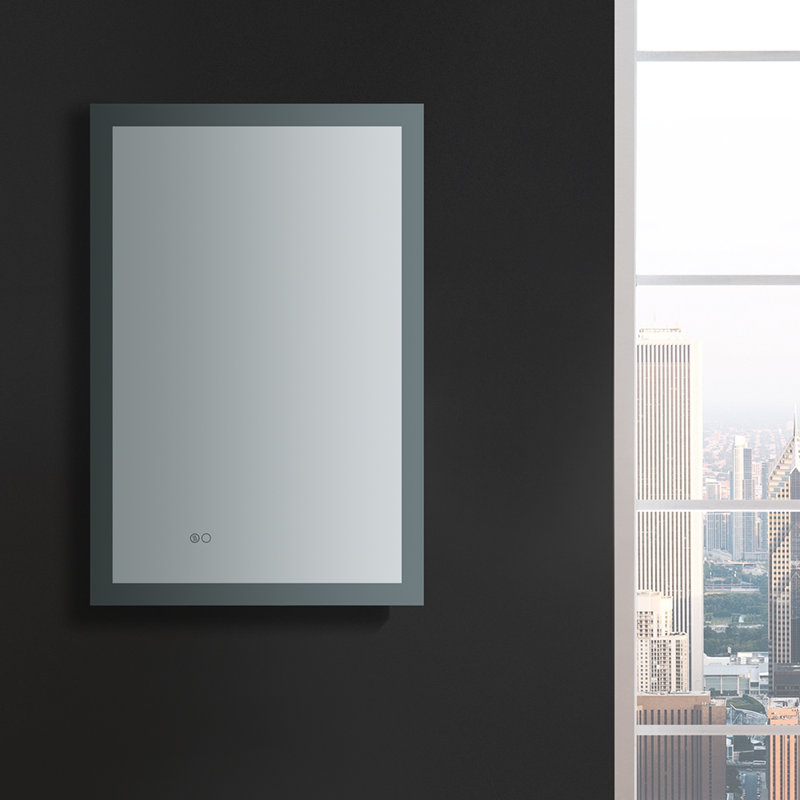 Angelo 36" x 24" Frameless LED Bathroom Vanity Mirror