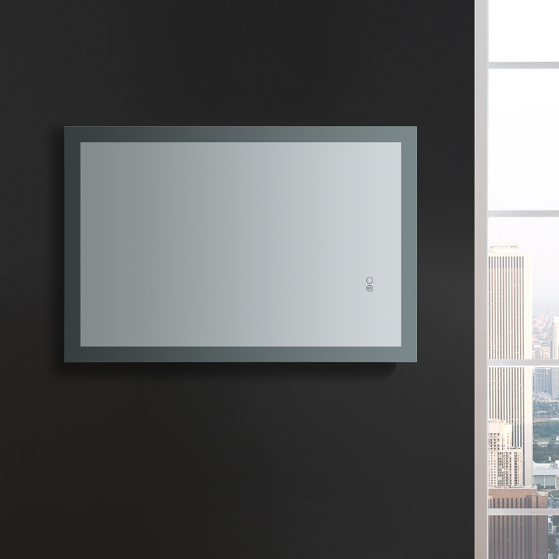 Angelo 36" x 24" Frameless LED Bathroom Vanity Mirror