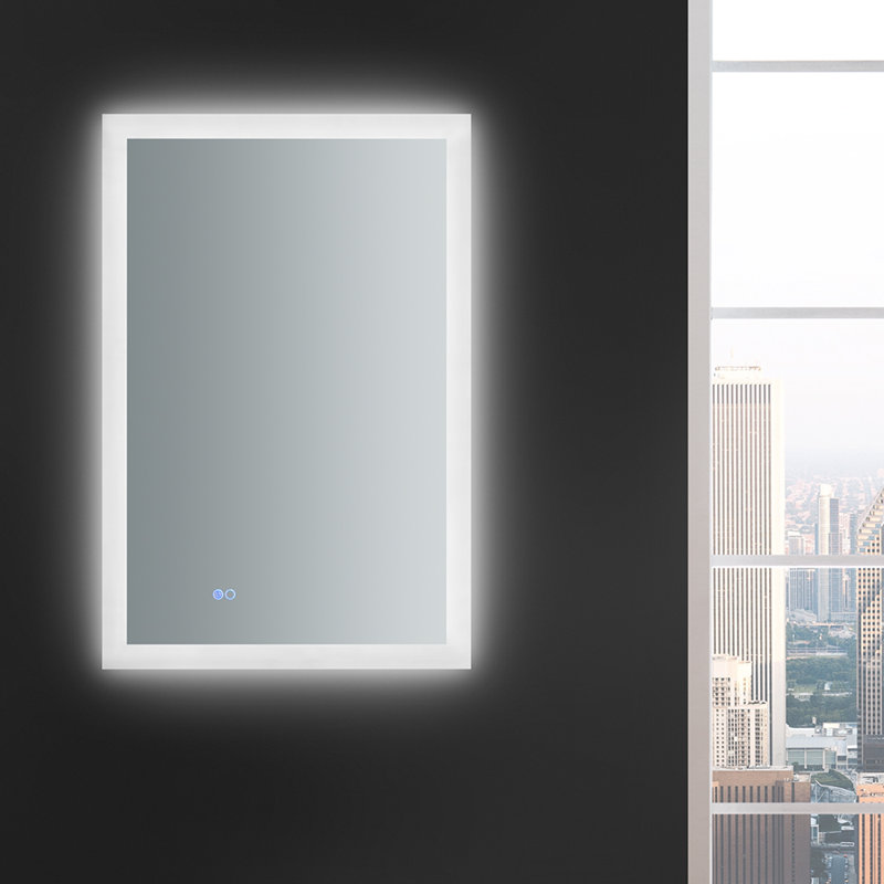 Angelo 36" x 24" Frameless LED Bathroom Vanity Mirror
