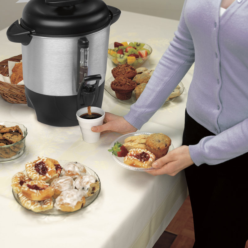 Hamilton Beach 40-Cup Stainless Steel Freestanding Electric Coffee Urn